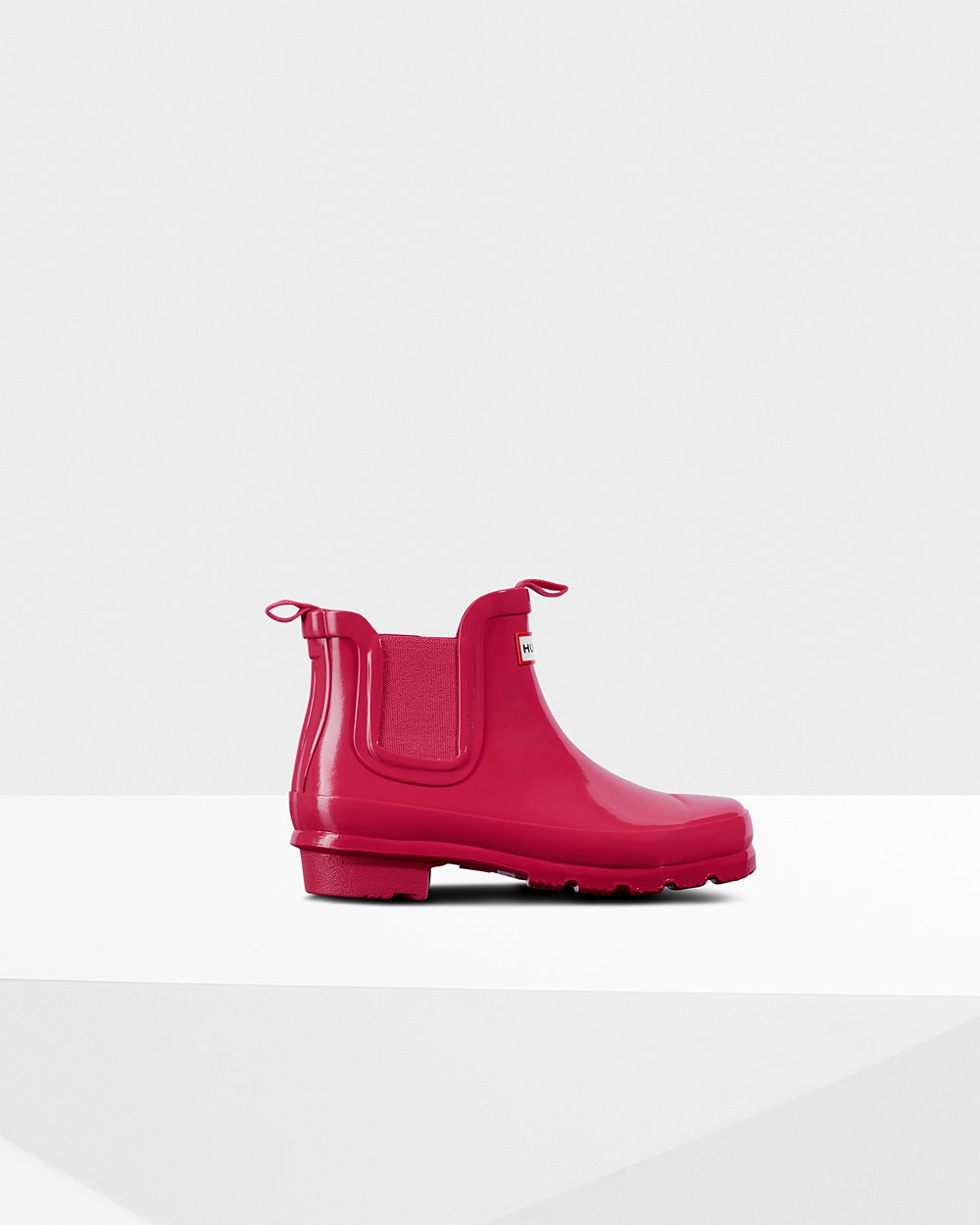 Chelsea Boots Kinderen - Hunter Original Big Gloss - Roze - 78TFIYKUA